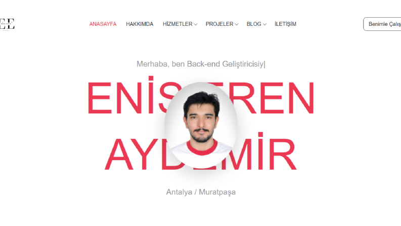 İsteğe Özel Kişisel Web Sitesi Tasarımı
