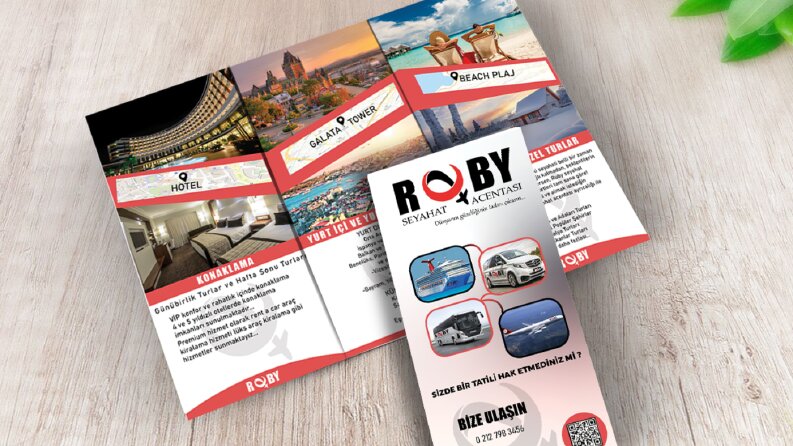 BURDA RUBY LOGOM İÇİN BİR BROJÜR HAZIRLADIM
