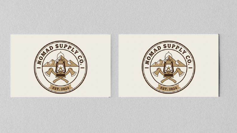 Nomad Supply Co. | Outdoor & Vintage Rozet Logo Tasarımı