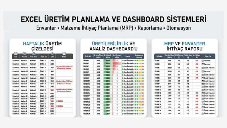 Excel ile Süreç Yönetim ve Takip Sistemi