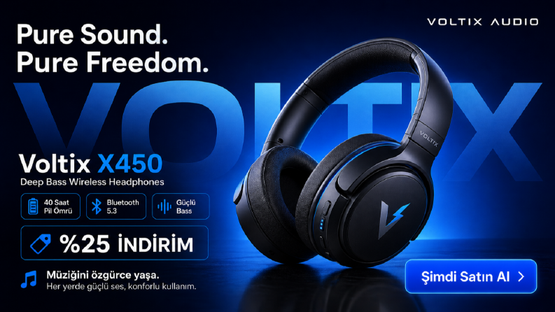 Voltix Audio - Meta Reklam Görseli