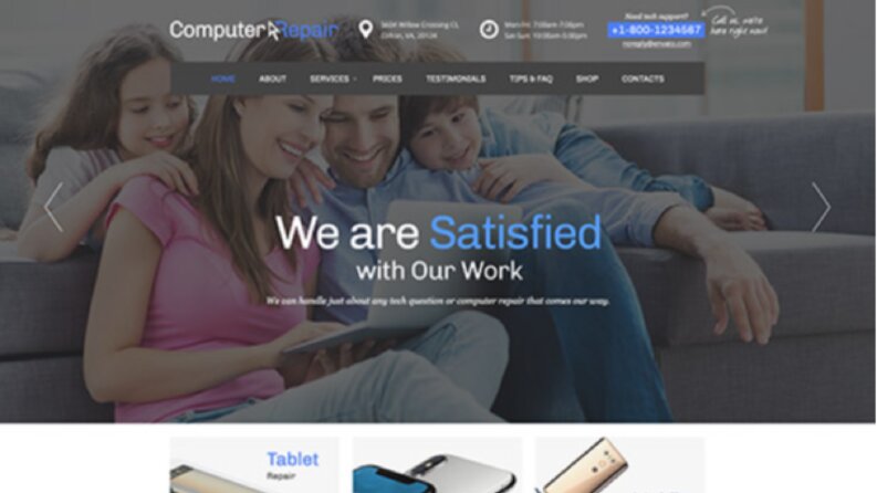 Profesyonel web site teması
