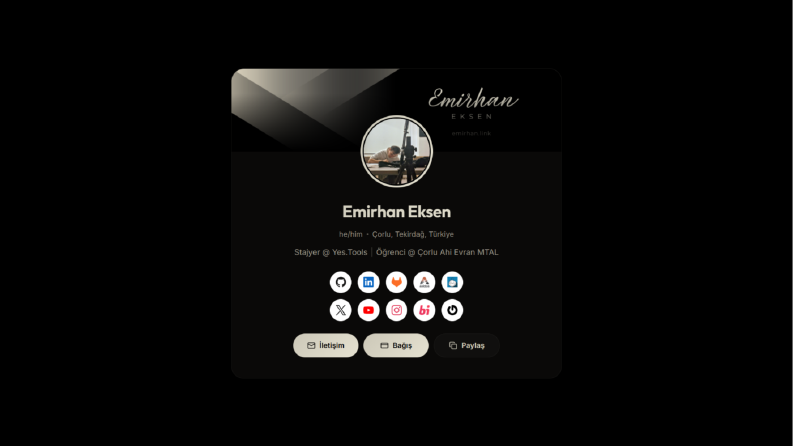 Kişisel Web Sitesi - emirhan.link