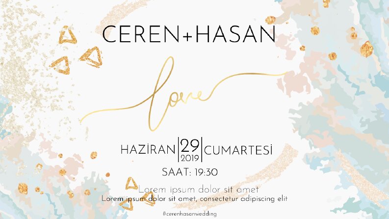 DAVETİYE TASARIMI