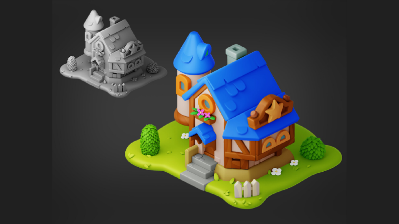Star House - Stylized 3D House