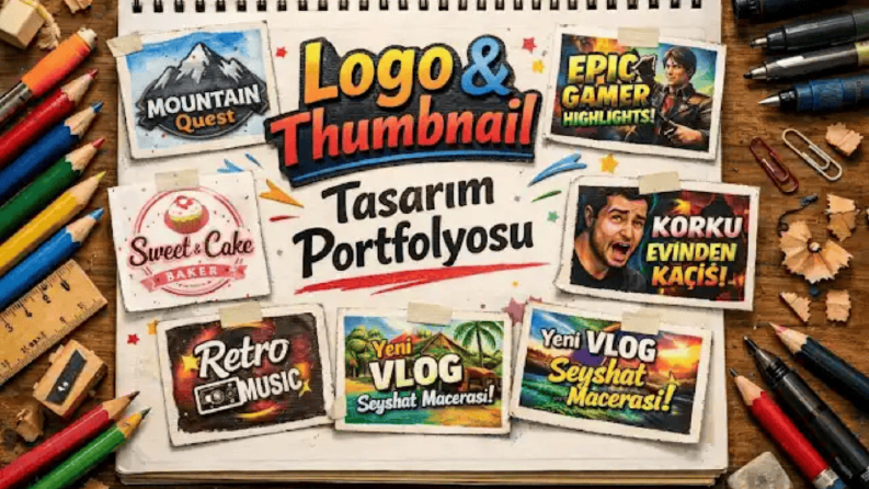 konsept logo ve thumbnail portfolyosu