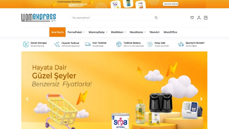 womexpress.com Eticaret Sitesi