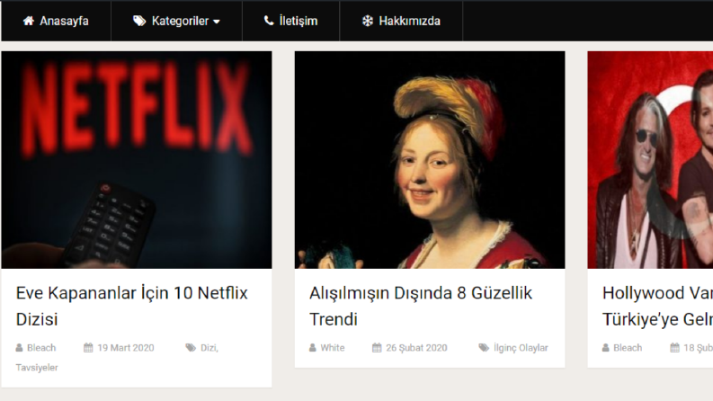SEO Uyumlu Sosyal İçerik Blog Sitesi
