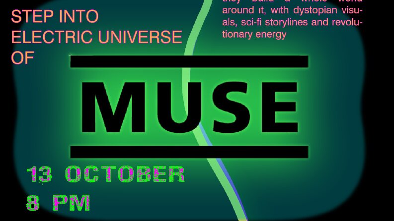 Muse- concert poster design