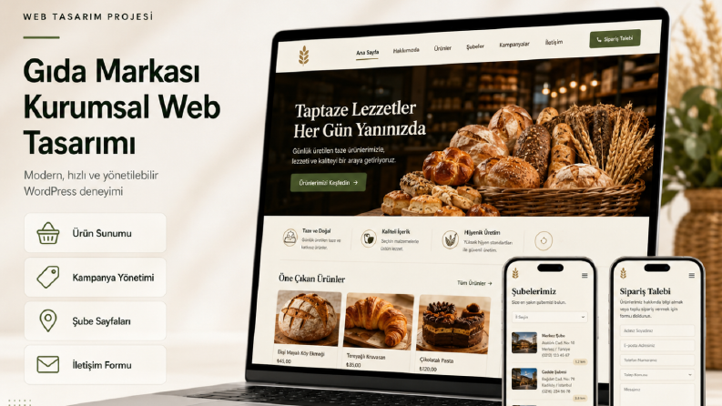 Gıda Markası Kurumsal Web Tasarımı