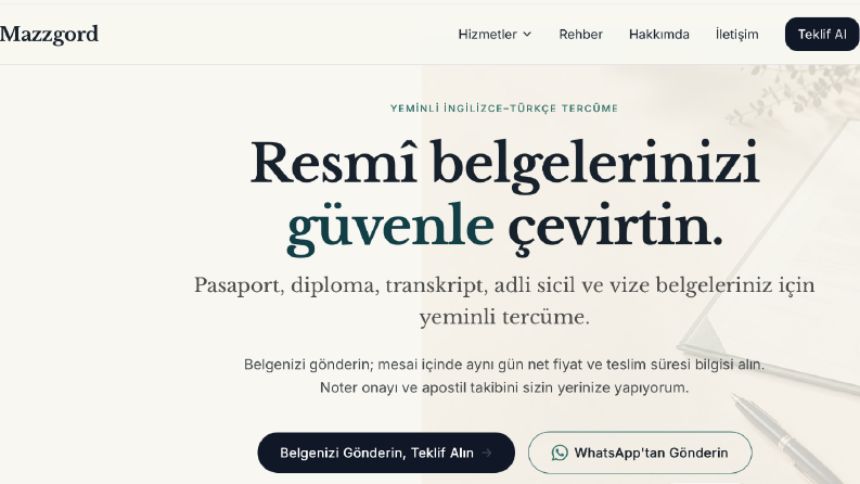 mazzgord.com websitesi