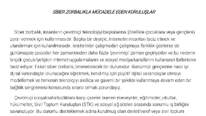 Siber Zorbalık İle Mücadele Eden Kuruluşlar