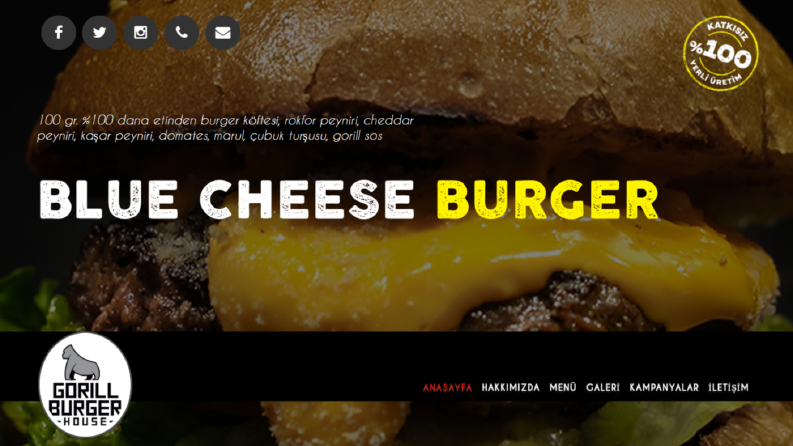 Gorill Burger Kurumsal Web Yazılımı