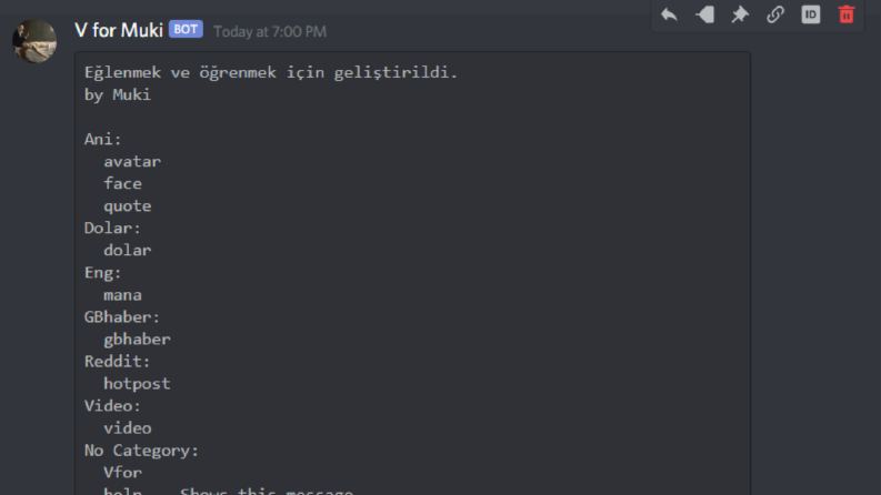 Discord Botu Düzenleme