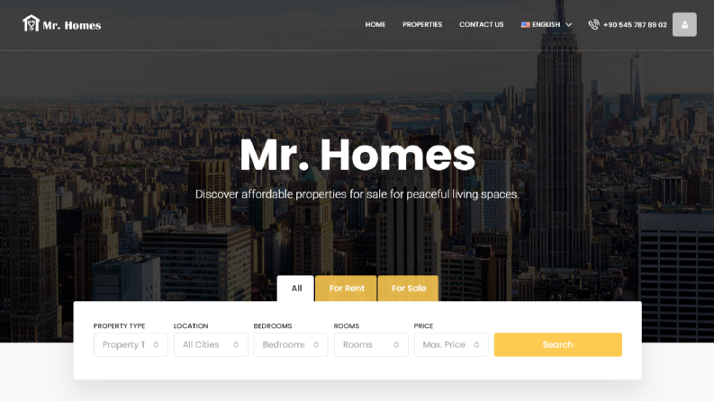 Mr Homes - Emlak Sitesi 