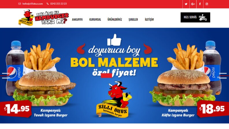 Kurumsal + Sipariş web sitesi