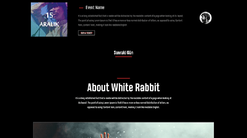 ''White Rabbit'' Bizimle!