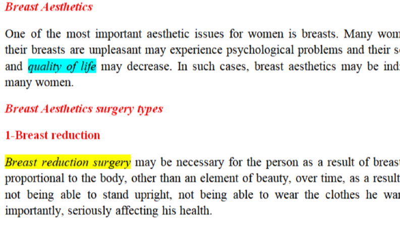 Breast Aesthetics