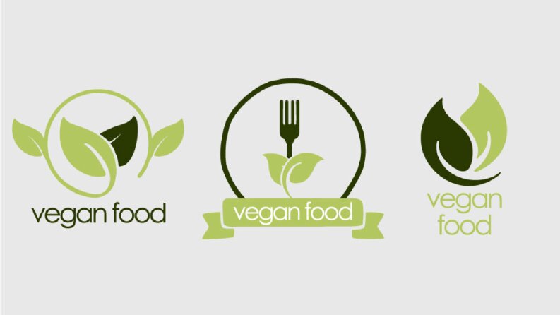 vegan food Logo Tasarımı