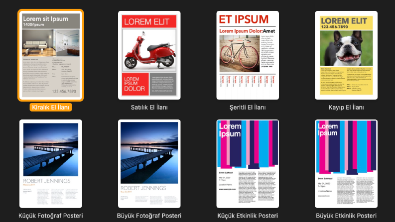 Kartvizit-Yemek menüleri-El broşürleri