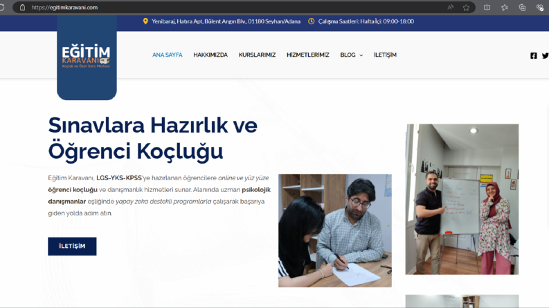 Eğitim Karavanı: İnteraktif ve Dinamik Kurumsal Website