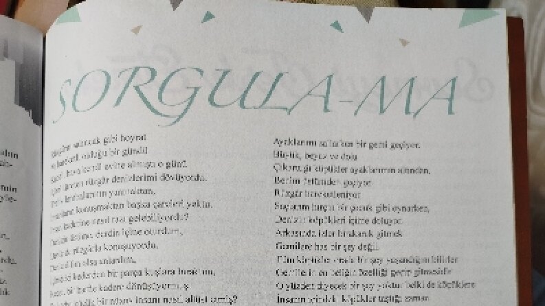 Cevval Dergisi'nde yayınlanan yazım