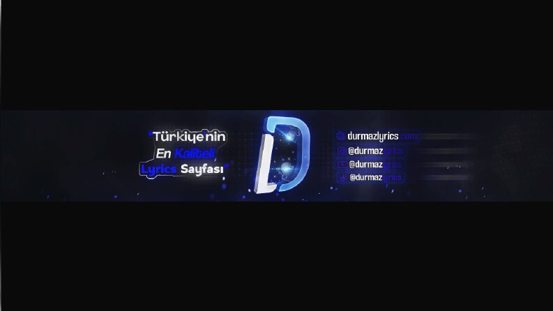 DurmazLyrics banner tasarımı