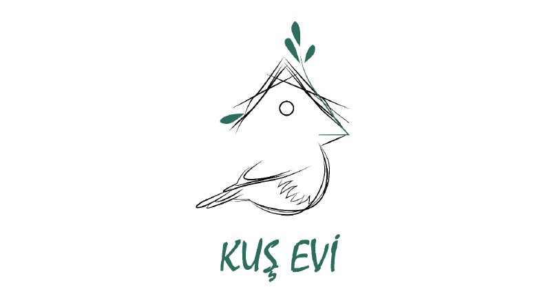 Kuş evi konsept logo tasarımı 