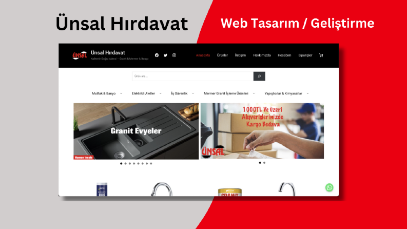 Ünsal Hırdavat E - Ticaret Sitesi