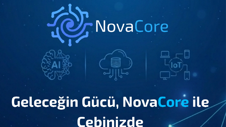 Nova Core - Modern ve Gelecekçi Teknoloji Afiş Tasarımı