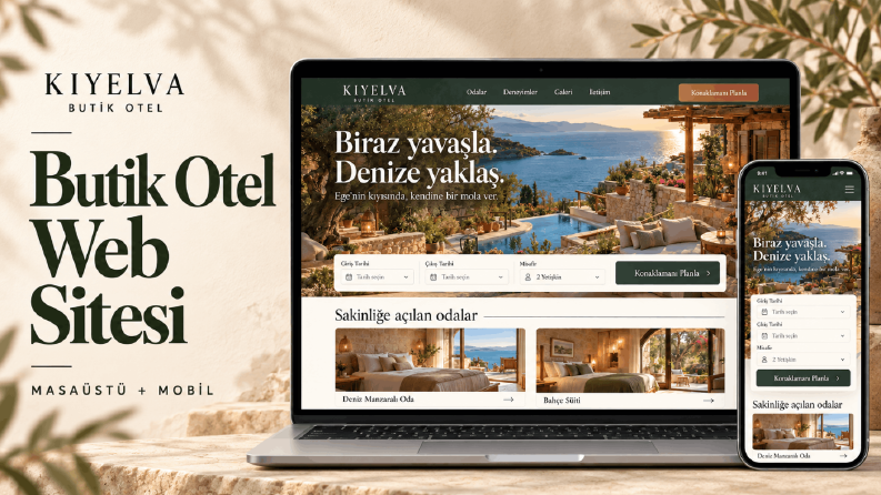 Kıyelva Butik Otel | Rezervasyon Odaklı Web Sitesi