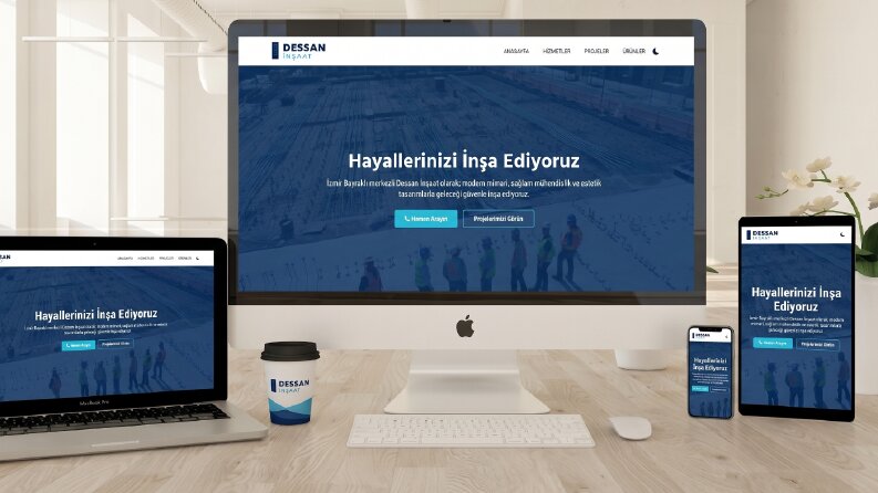 DESSAN İnşaat – Kurumsal Web Sitesi Tasarımı