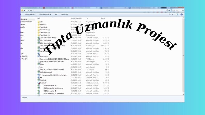 Pandemi Üzerine Tıpta Uzmanlık Projesi