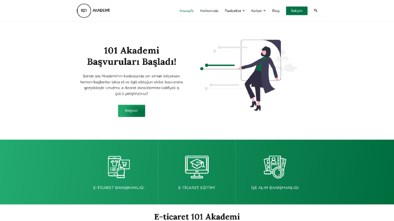 101 Akademi - Web Site Tasarımı