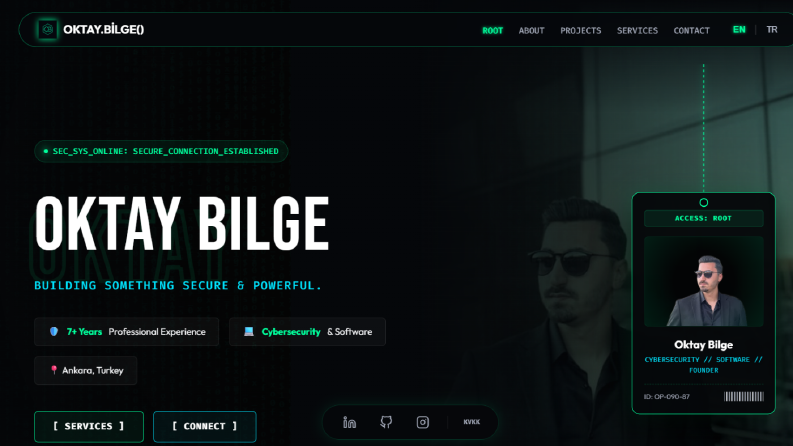 Kişisel Web Sitesi ve Hizmet Sayfası