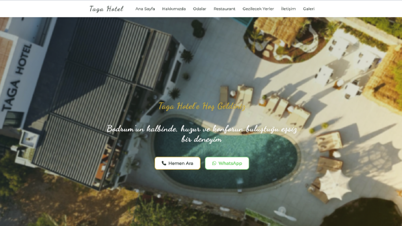 Taga Hotel Web Sitesi Kurulumu 