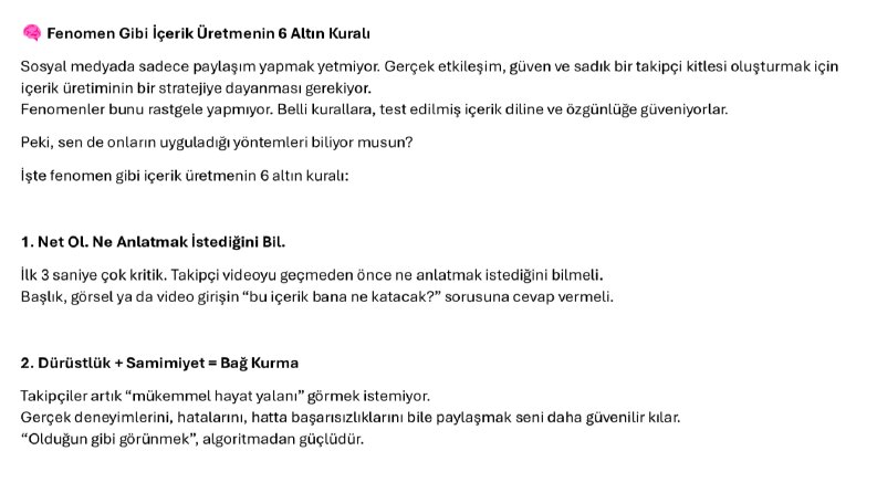 Fenomen gibi içerik üretmenin 6 altın kuralı - blog örneği