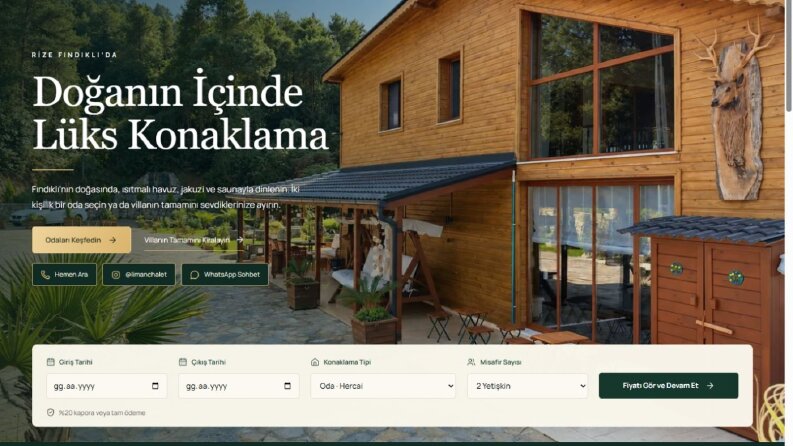 Liman Chalet | Web ve Rezervasyon Deneyimi