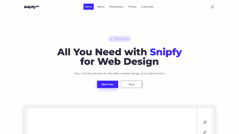 Snipify.com Tasarımı ve Geliştirme