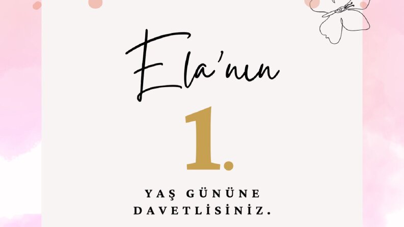 Doğum günü davetiyesi