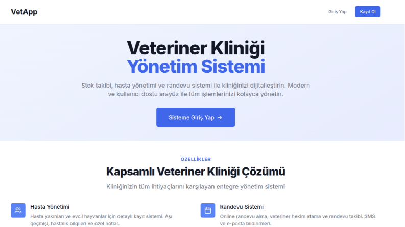 VetApp - Konsept Tasarım