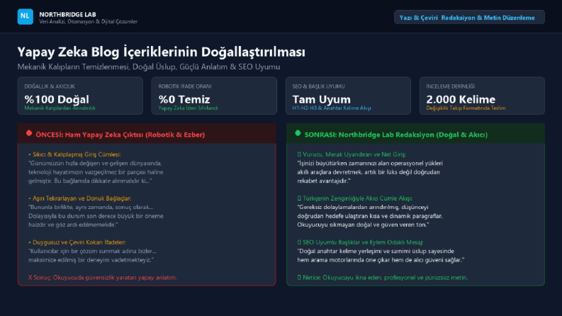 Yapay Zeka Blog İçeriklerinin Doğallaştırılması