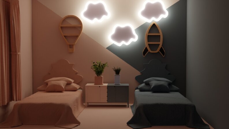 Sweet Kids Room 3D Modellling