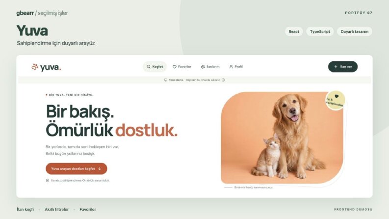 Yuva — Sahiplendirme Arayüzü