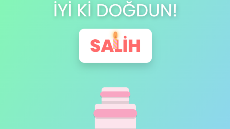 Özel Günler İçin Kutlama Mesajlı Web Sitesi (Kısa Süreli)