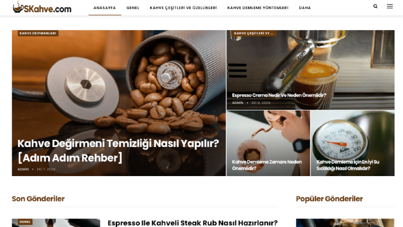 sKahve konsepti blog Sitesi