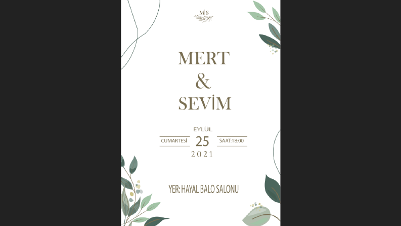 Konsept Davetiye Tasarımı