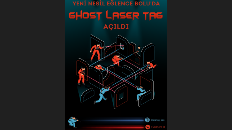 Lazer Tag Afiş Çalışması