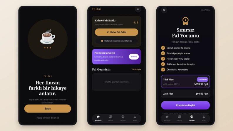 Kahve Falı & Yüzme Alanları – Kotlin Android Uygulamaları