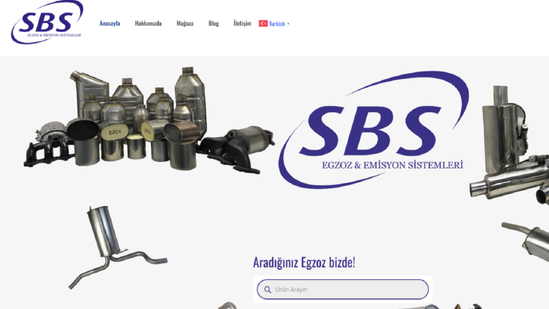 Sbs egzoz wordpress web sitesini yaptım